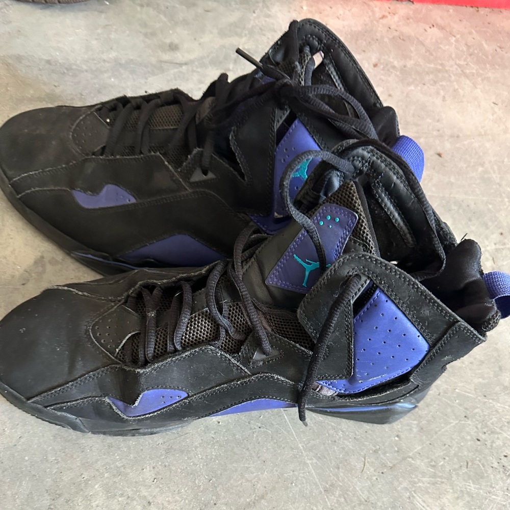 Men’s Jordan 7s purple black and blue size 11.5